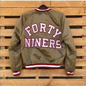 49ers Gold satin jacket